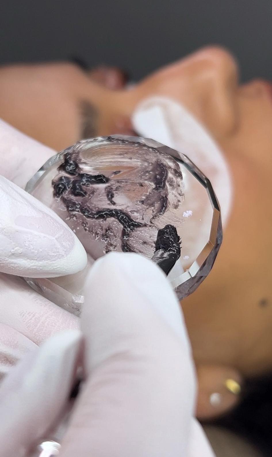 Korean lash lift results on natural lashes in Chino, CA